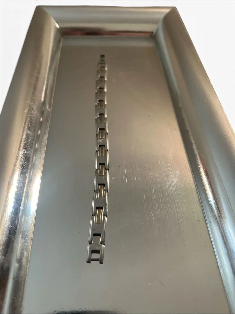 Sabona Two Tone Stainless Steel Magnetic Link Bracelet 8” Vintage
